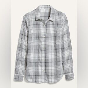 Old Navy The Classic Shirt 3X Grey and White